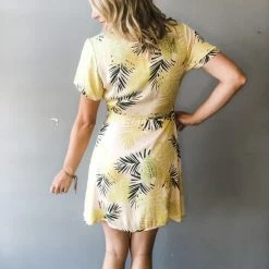 Dress Forum Tropical Daze Wrap Mini Dress Clothing