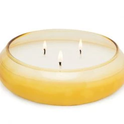 Paddywax Clothing Realm Yellow Golden Whiskey & Sequoia Glass Candle