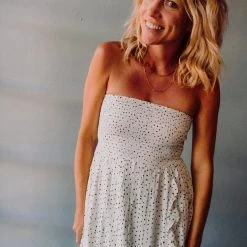 Patrons Of Peace Clothing Polka Dot Smocked Dress