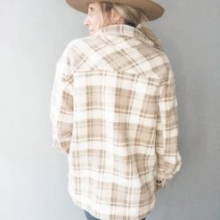 Trend Notes Teddy Bear Plaid Jacket Clothing