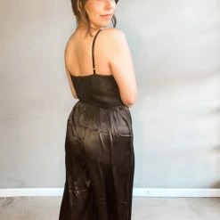 Lush Clothing Let It Linger Lace Corset Jumpsuit