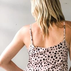 Listicle Leopard Lace Cami Clothing
