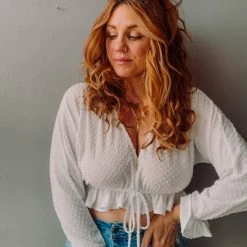 Audrey 3+1 Swiss Dot Top Clothing