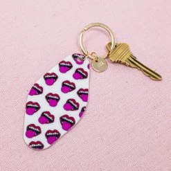 The Sis Kiss Motel Keychains