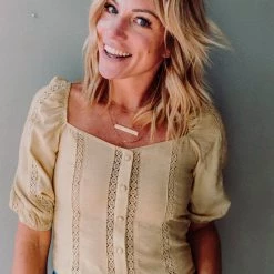 Lush Clothing Sweet Siren Button Front Top