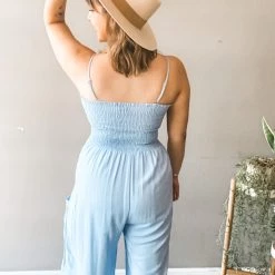 Blue Buttercup Cali Jumpsuit Clothing