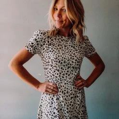 Audrey 3+1 Leopard Mini Dress Clothing