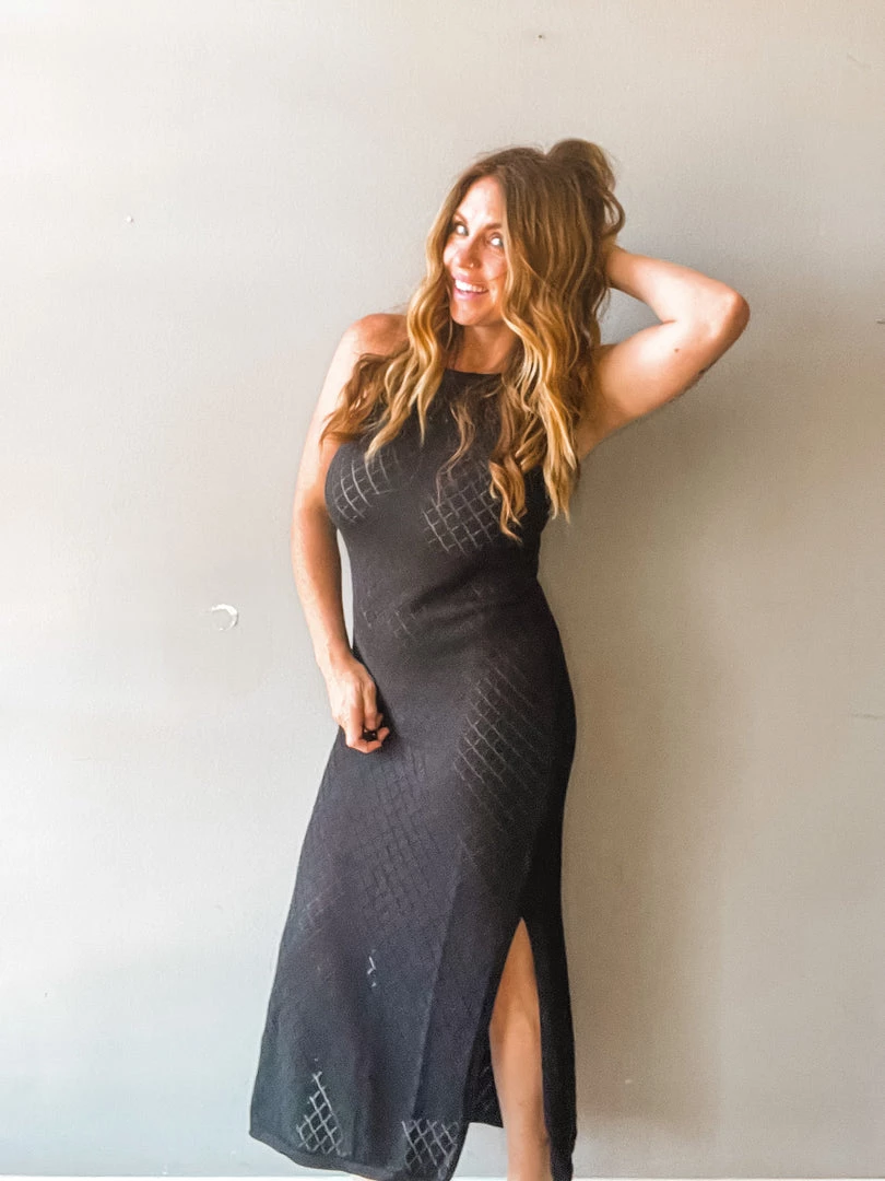 Mable Cozy Cross Stitch Midi Dress 6 Mable Cozy Cross Stitch Midi Dress