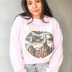 Daydreamer Pink Floyd Animals Tour Oversized Crew Sweatshirt Clothing