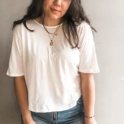 Clothing Project Social T Entice Twist Back Tee