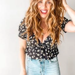 Audrey 3+1 Clothing Daisy Fields Midi Flare Top