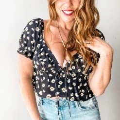 Audrey 3+1 Clothing Daisy Fields Midi Flare Top