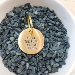 Cotton & Comb Where The Fuck Are My Keys Key Tag