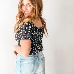 Audrey 3+1 Clothing Daisy Fields Midi Flare Top