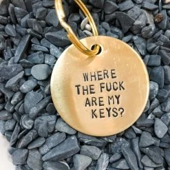 Cotton & Comb Where The Fuck Are My Keys Key Tag