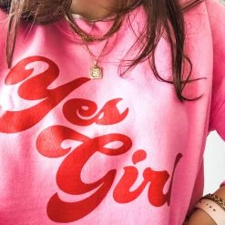 Trend Notes Yes Girl Sweatshirt