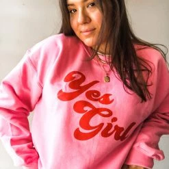 Trend Notes Yes Girl Sweatshirt