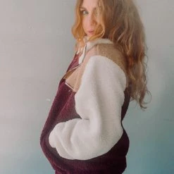 Lush Clothing Colorblock Zip Up Jacket