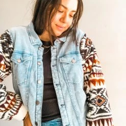 Z Supply Clothing Gia Knit Denim Jacket