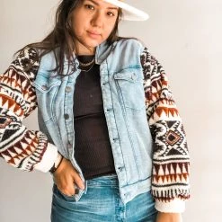 Z Supply Clothing Gia Knit Denim Jacket