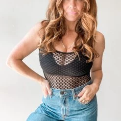 Le Lis Night Out Mesh Bodysuit Clothing