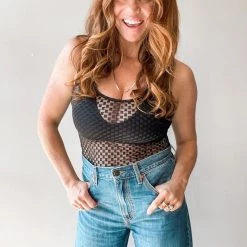 Le Lis Night Out Mesh Bodysuit Clothing