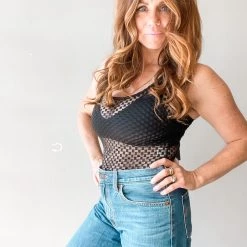 Le Lis Night Out Mesh Bodysuit Clothing