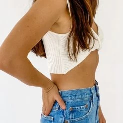 Audrey 3+1 Lovers Lane Twisted Ribbed Tank