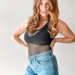 Le Lis Night Out Mesh Bodysuit Clothing