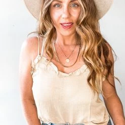 Listicle Rita Ruffle Tank Clothing