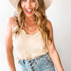 Listicle Rita Ruffle Tank Clothing