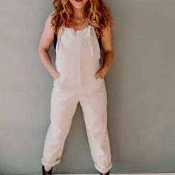 Lush Clothing Canvas Overall Jumpsuit