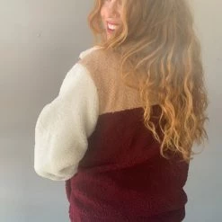 Lush Clothing Colorblock Zip Up Jacket