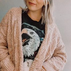 Lush Clothing Pom Pom Cardigan