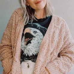 Lush Clothing Pom Pom Cardigan