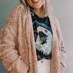 Lush Clothing Pom Pom Cardigan