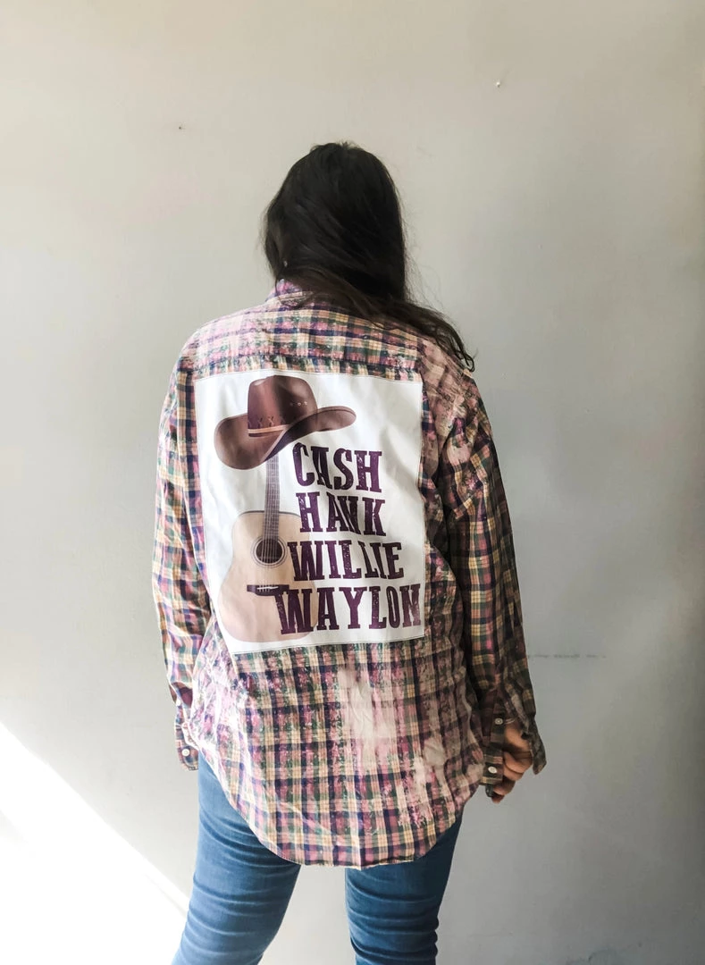 Envy Upcycle Clothing Classic Country Vintage Tee Button Down 2 Envy Upcycle Clothing Classic Country Vintage Tee Button Down