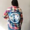 Envy Upcycle Multi Pink Floyd Vintage Tee Button Down