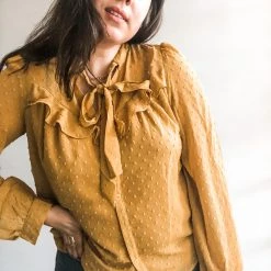 Listicle Clothing Kitty Tie Blouse