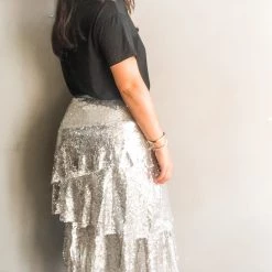 Listicle Shake It Up Sequin Skirt