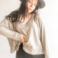 Project Social T Dream Cozy Thermal V Neck