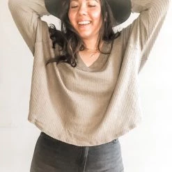 Project Social T Dream Cozy Thermal V Neck