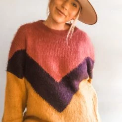 Listicle V Color Block Sweater