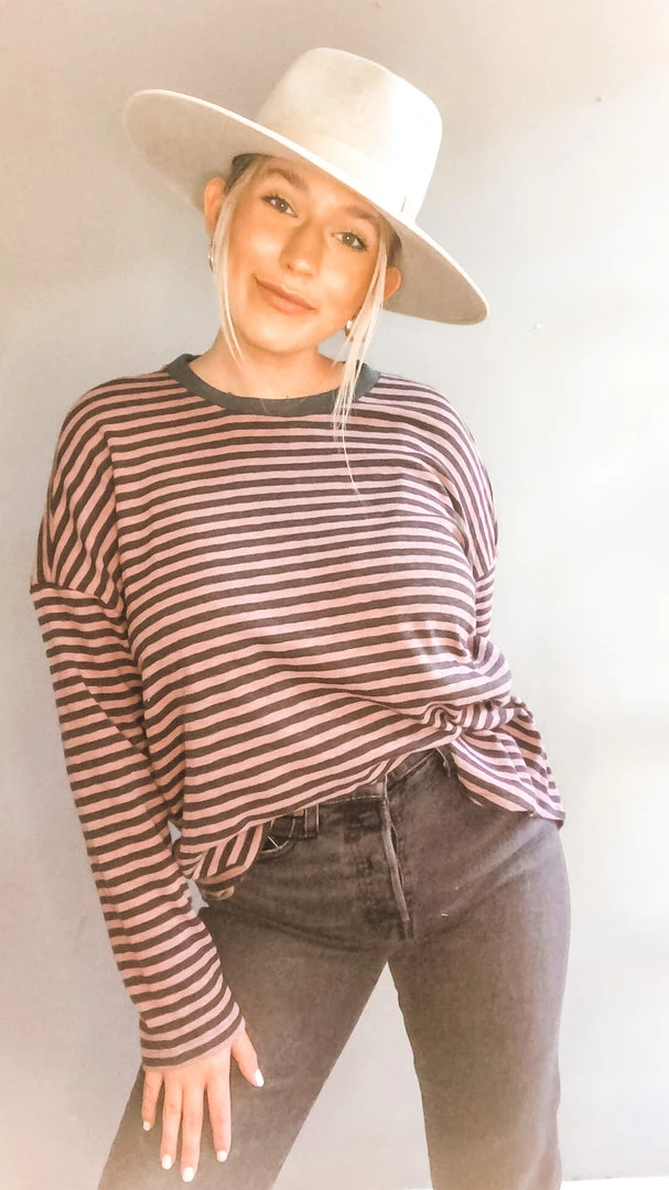 Listicle Sabrina Striped Long Sleeve 1 Listicle Sabrina Striped Long Sleeve