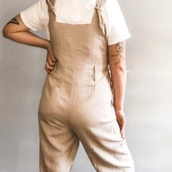 In Loom Coconut Shell Overalls