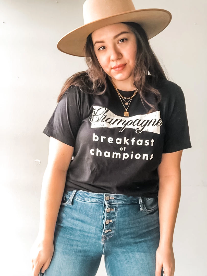 Blume + Co. Clothing Champagne Breakfast Tee 1 Blume + Co. Clothing Champagne Breakfast Tee