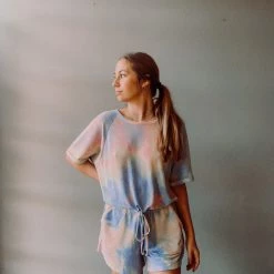 Lush Clothing Frency Terry Romper