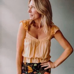 Lush Clothing Delilah Ruffle Tank