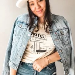 Amuse Society Motel California Knit Tee Clothing