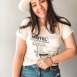 Amuse Society Motel California Knit Tee Clothing